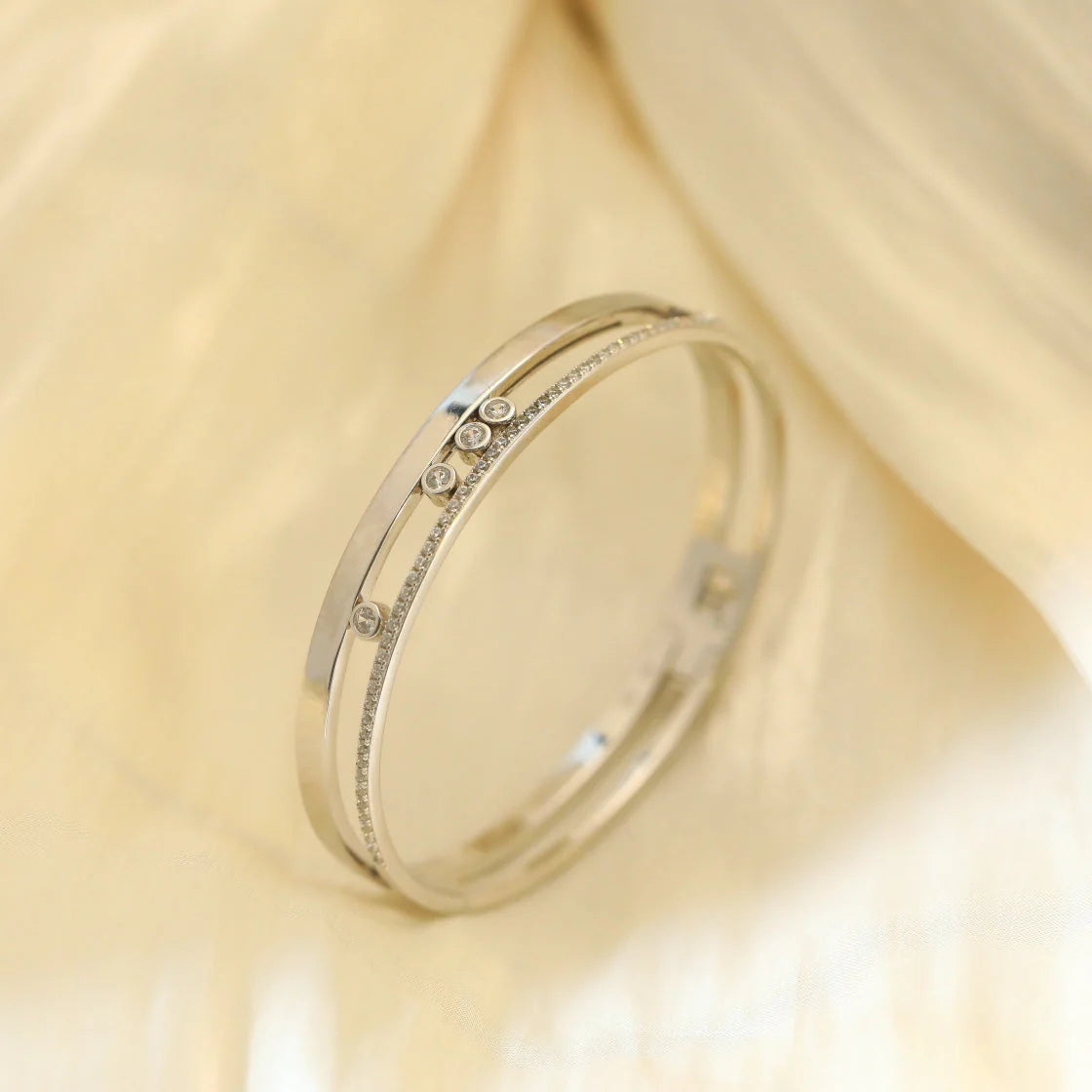 [Loco jewelrys]Move Romane Diamond Bangle Bracelet