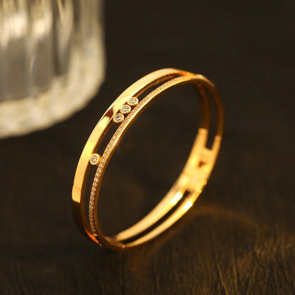 [Loco jewelrys]Move Romane Diamond Bangle Bracelet