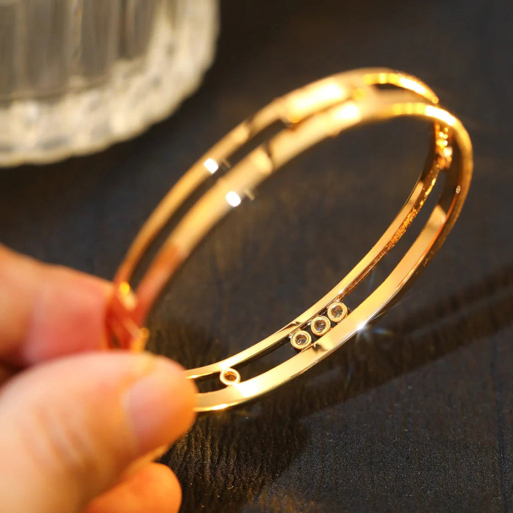 [Loco jewelrys]Move Romane Diamond Bangle Bracelet