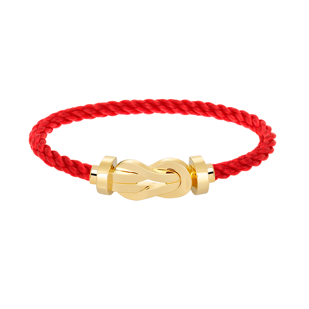 Loco CHANCE LARGE 8 FIGURE BUCKLE NO DIAMOND BRACELET GOLD
