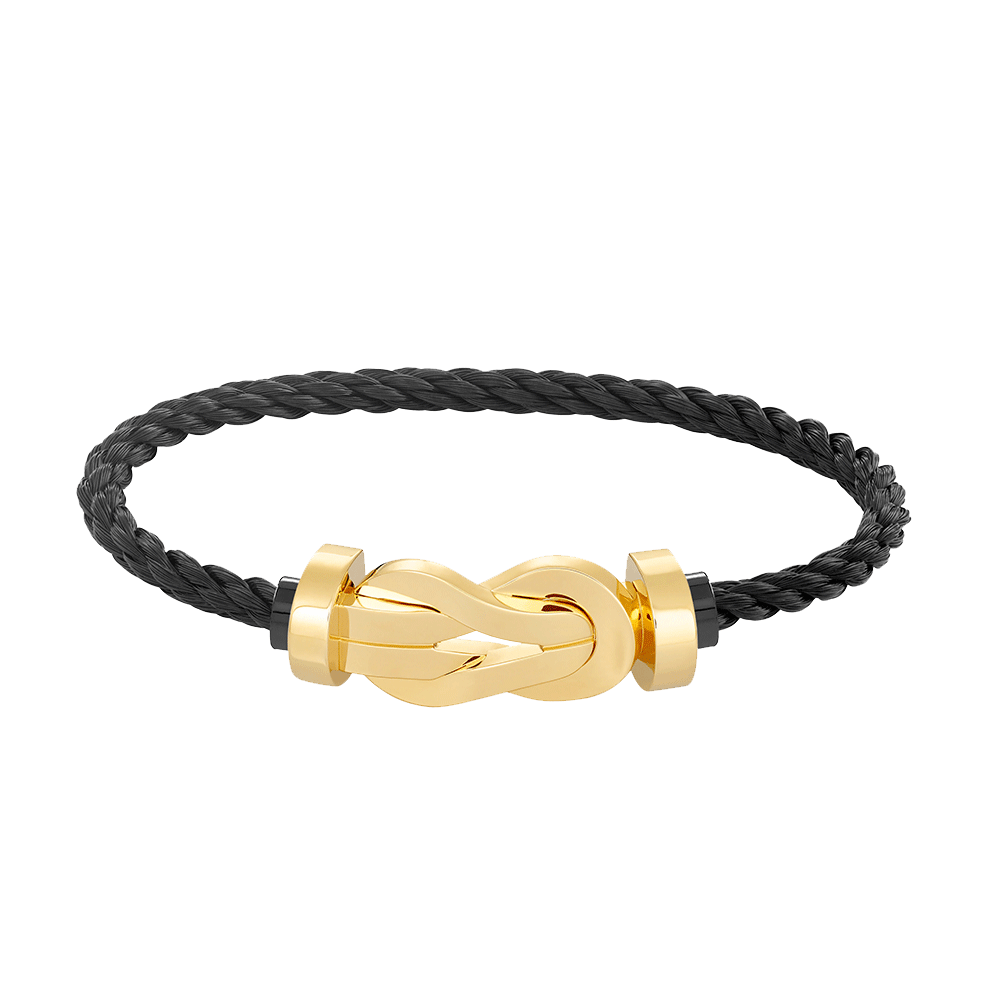Loco CHANCE LARGE 8 FIGURE BUCKLE NO DIAMOND BRACELET GOLD