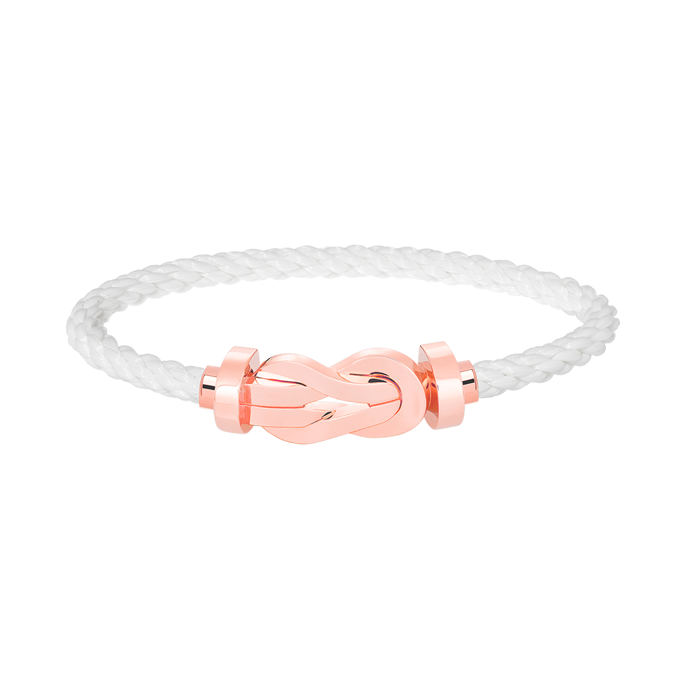 Loco CHANCE LARGE 8 FIGURE BUCKLE NO DIAMOND BRACELET ROSE GOLD