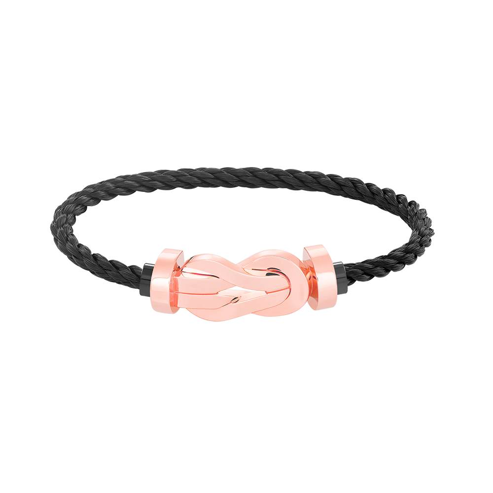 Loco CHANCE LARGE 8 FIGURE BUCKLE NO DIAMOND BRACELET ROSE GOLD