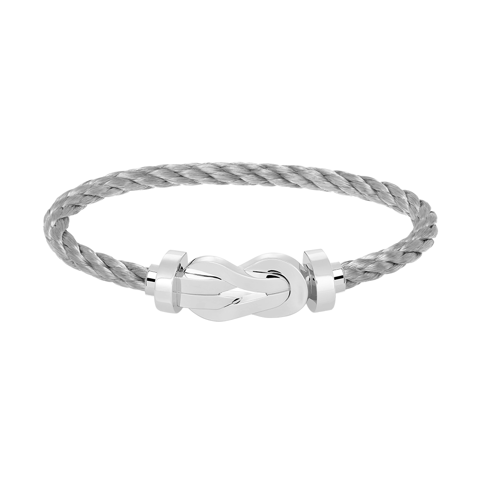 Loco CHANCE LARGE 8 FIGURE BUCKLE NO DIAMOND BRACELET SILVER