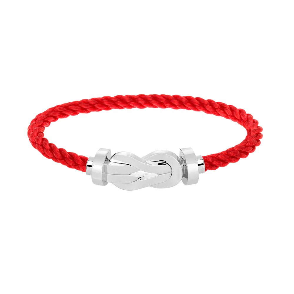 Loco CHANCE LARGE 8 FIGURE BUCKLE NO DIAMOND BRACELET SILVER