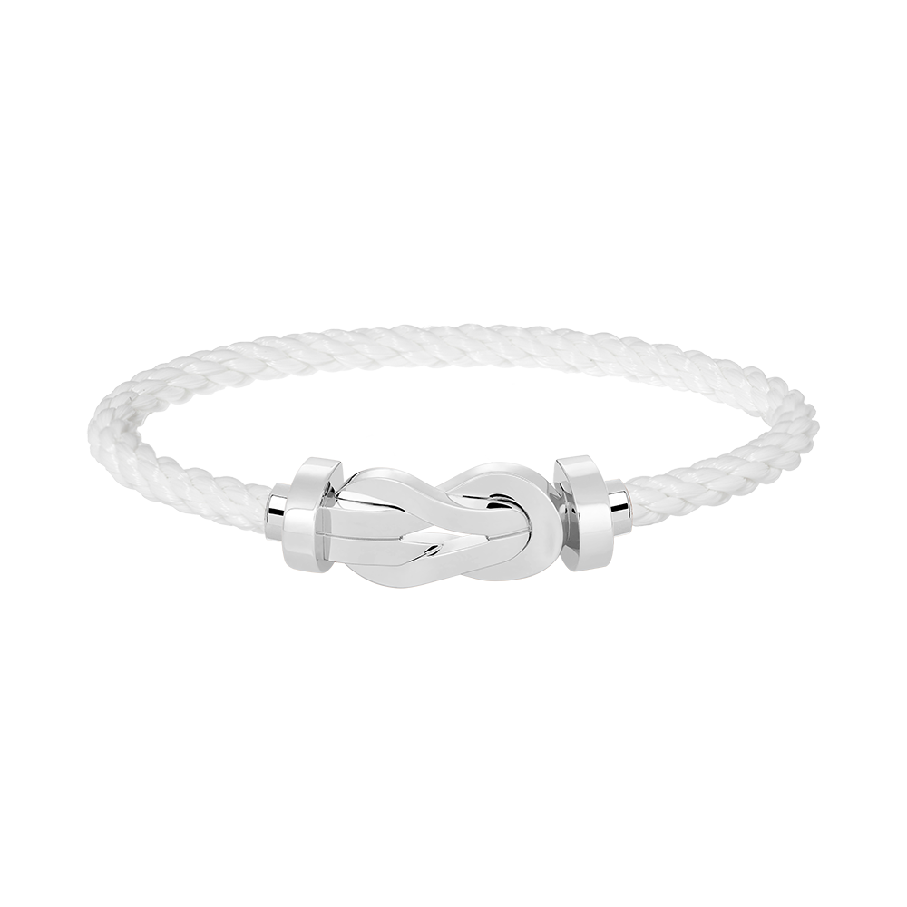 Loco CHANCE LARGE 8 FIGURE BUCKLE NO DIAMOND BRACELET SILVER