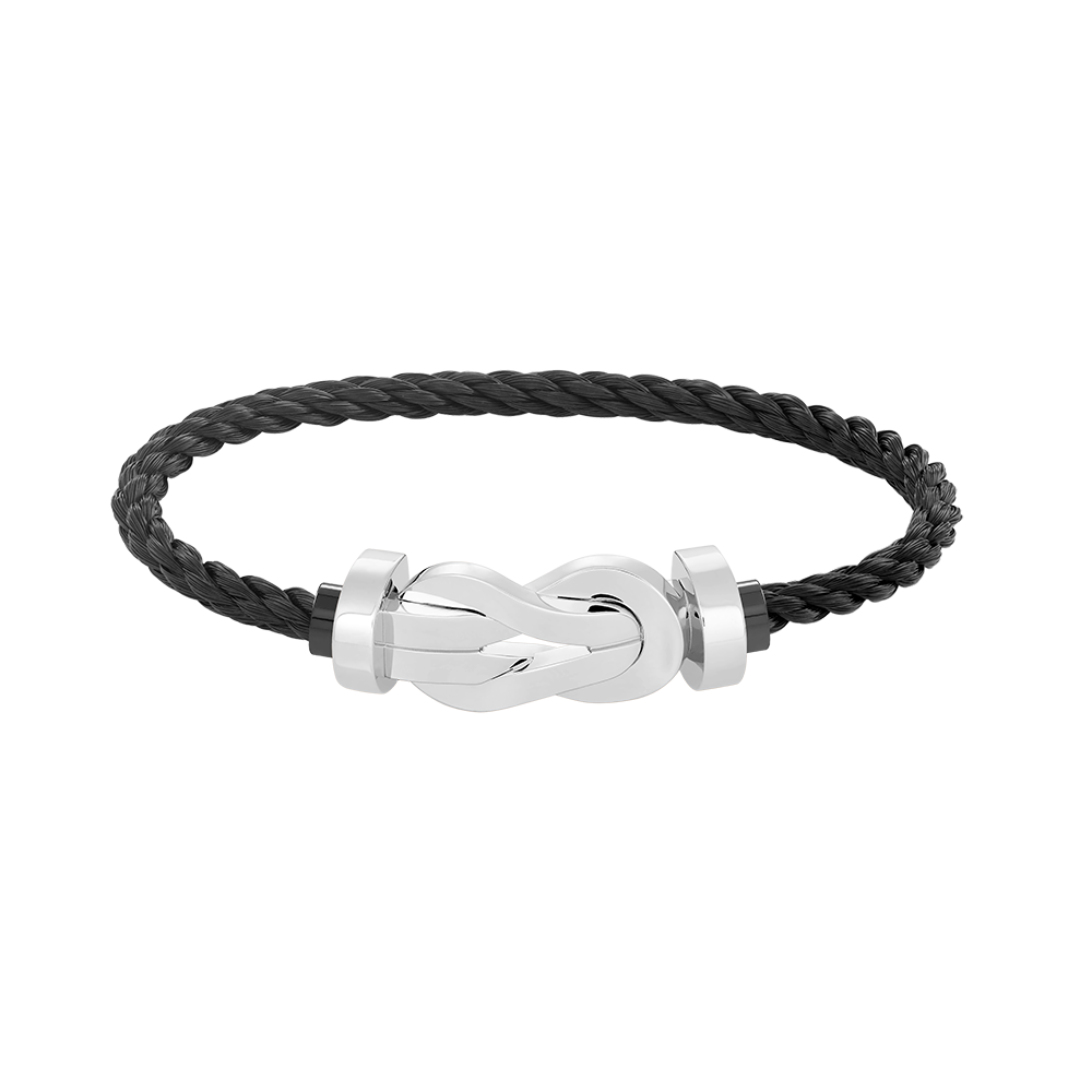 Loco CHANCE LARGE 8 FIGURE BUCKLE NO DIAMOND BRACELET SILVER
