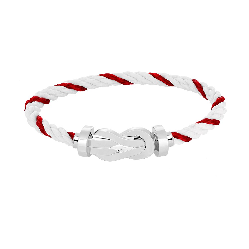 Loco CHANCE LARGE 8 FIGURE BUCKLE NO DIAMOND BRACELET SILVER