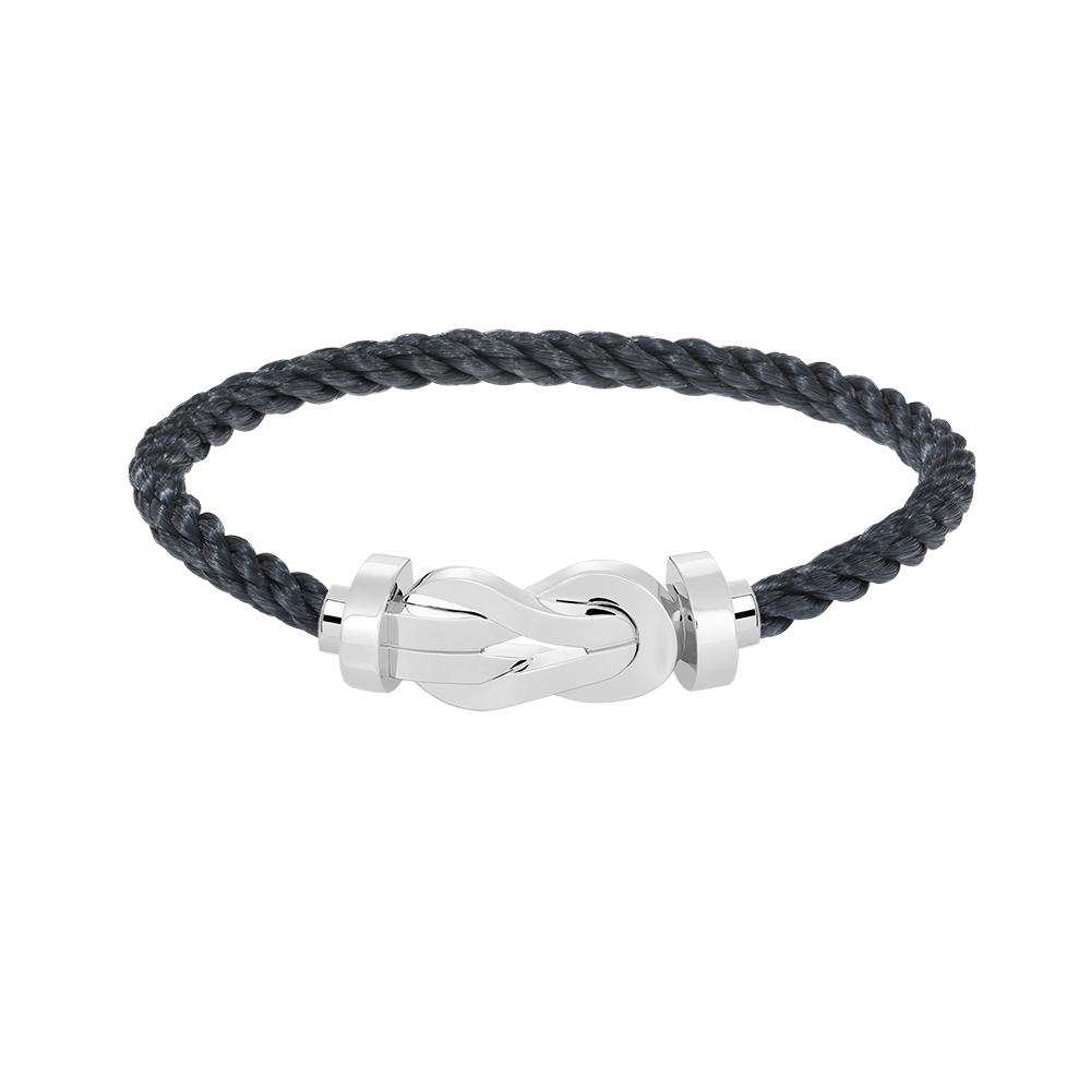 Loco CHANCE LARGE 8 FIGURE BUCKLE NO DIAMOND BRACELET SILVER