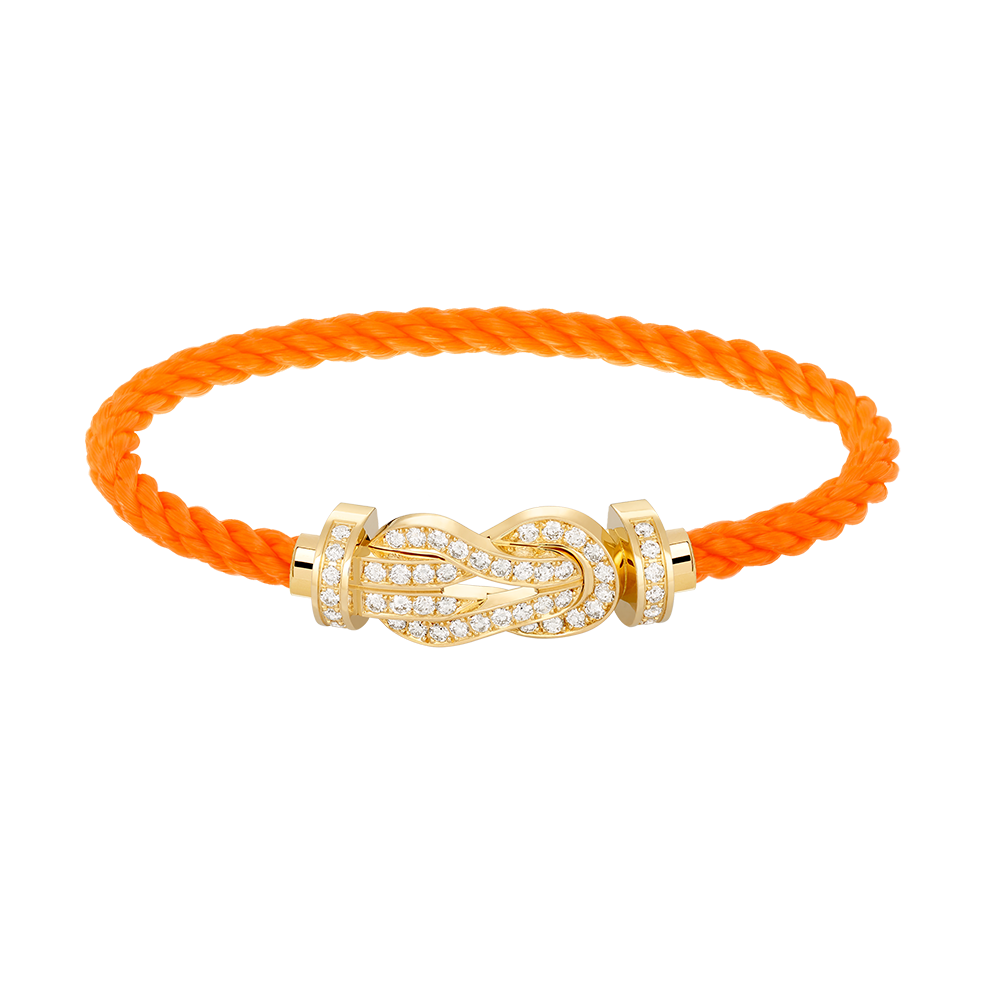 Loco CHANCE LARGE 8 FIGURE BUCKLE FULLDIAMOND BRACELET GOLD