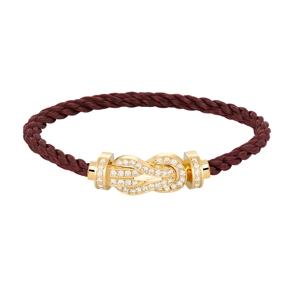 Loco CHANCE LARGE 8 FIGURE BUCKLE FULLDIAMOND BRACELET GOLD