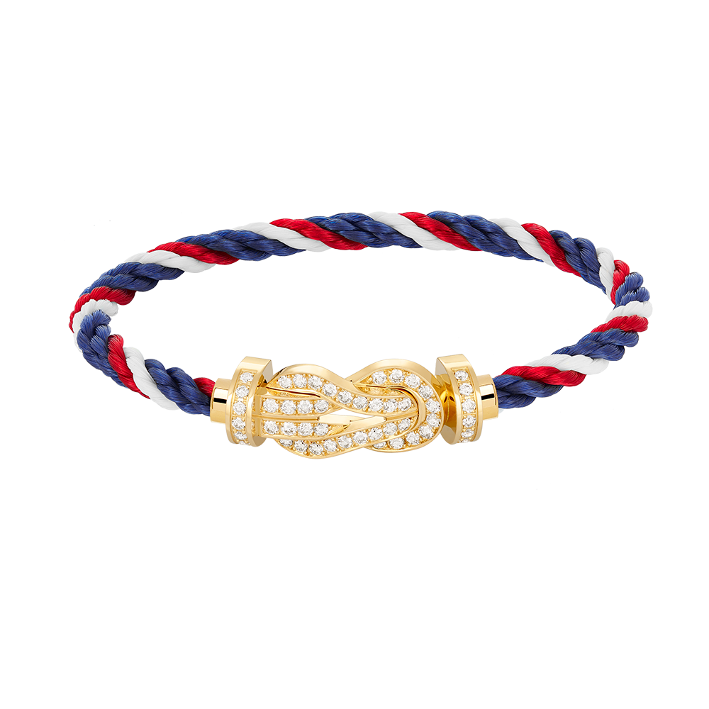 Loco CHANCE LARGE 8 FIGURE BUCKLE FULLDIAMOND BRACELET GOLD