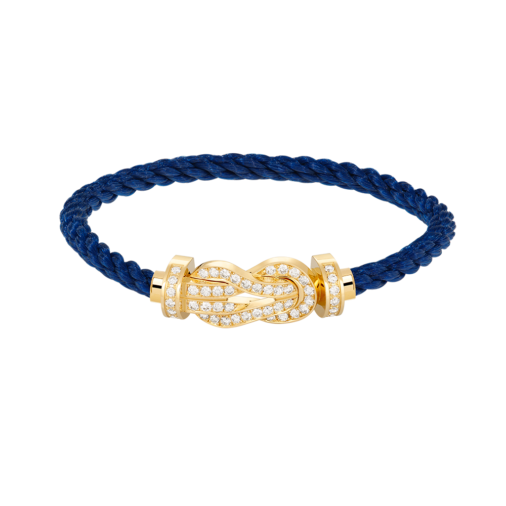 Loco CHANCE LARGE 8 FIGURE BUCKLE FULLDIAMOND BRACELET GOLD