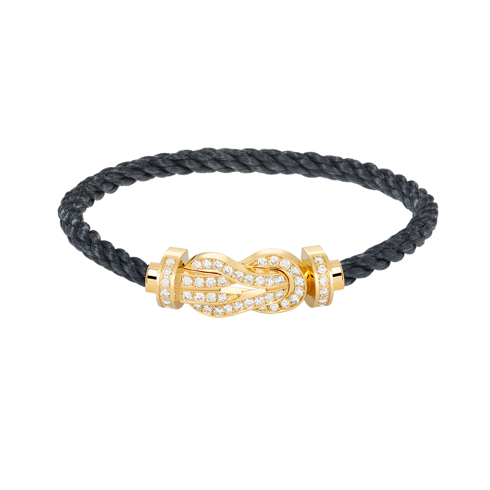 Loco CHANCE LARGE 8 FIGURE BUCKLE FULLDIAMOND BRACELET GOLD