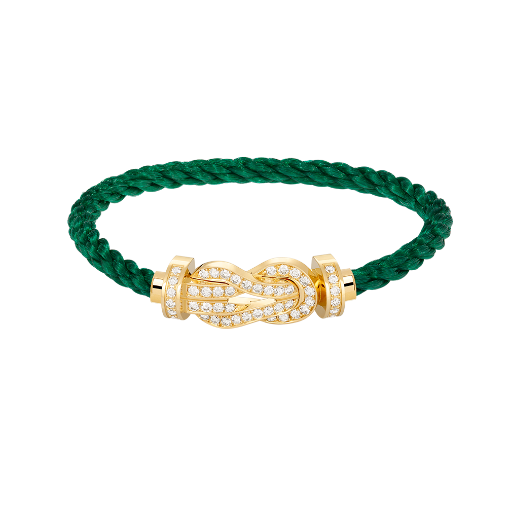 Loco CHANCE LARGE 8 FIGURE BUCKLE FULLDIAMOND BRACELET GOLD