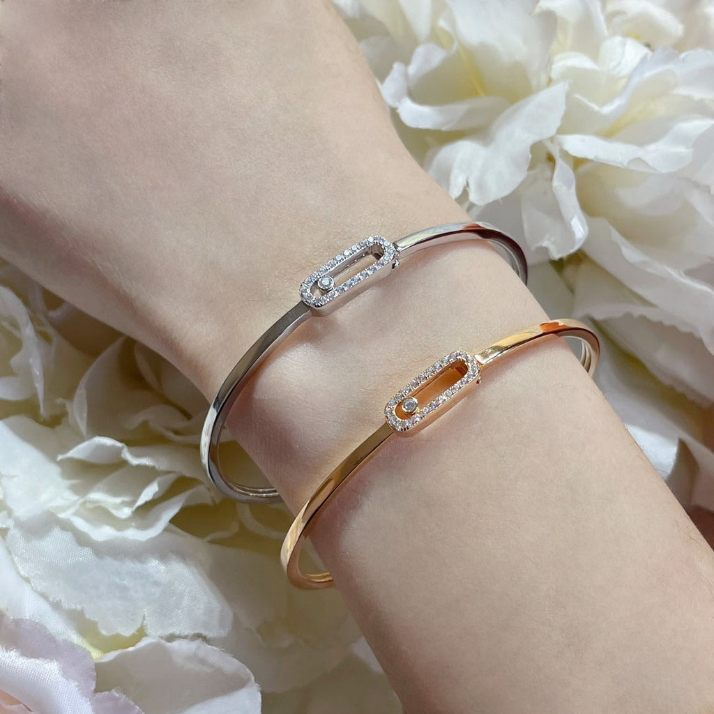 [Loco jewelrys]Move Uno pavé flex bangle medium