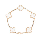 [Loco ]New CLOVER 5 MOTIF ROCK CRYSTAL BRACELET