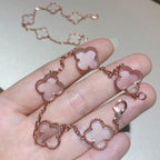[Loco ]New CLOVER 5 MOTIF ROCK CRYSTAL BRACELET