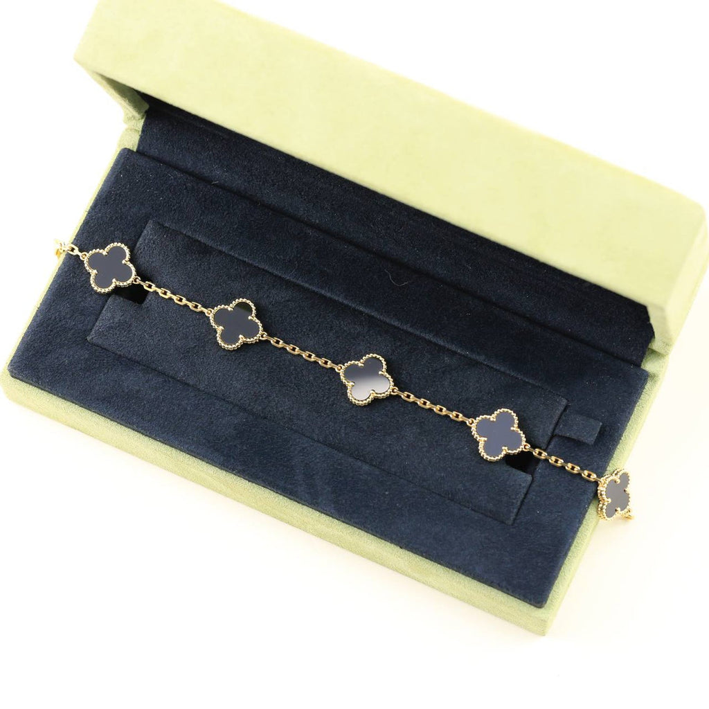 [Loco ]New CLOVER 5 MOTIF ONYXS BRACELET COLLECTION