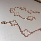 [Loco ]New CLOVER 5 MOTIF ROCK CRYSTAL BRACELET