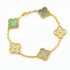 [Loco ]New CLOVER 5 MOTIF GRAY MOP BRACELET COLLECTION