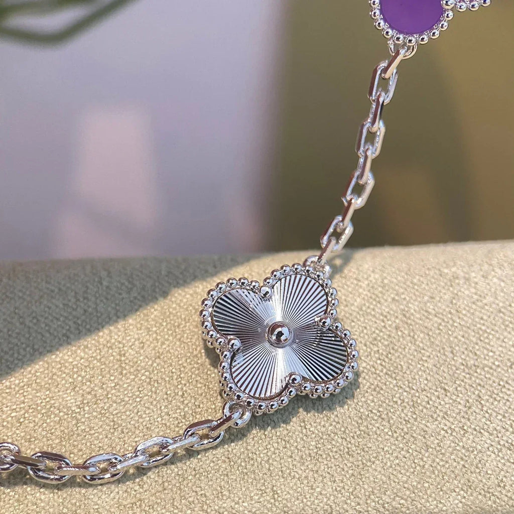 [Loco ]New  CLOVER 5 MOTIF VIOLET BRACELET COLLECTION