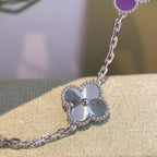 [Loco ]New  CLOVER 5 MOTIF VIOLET BRACELET COLLECTION