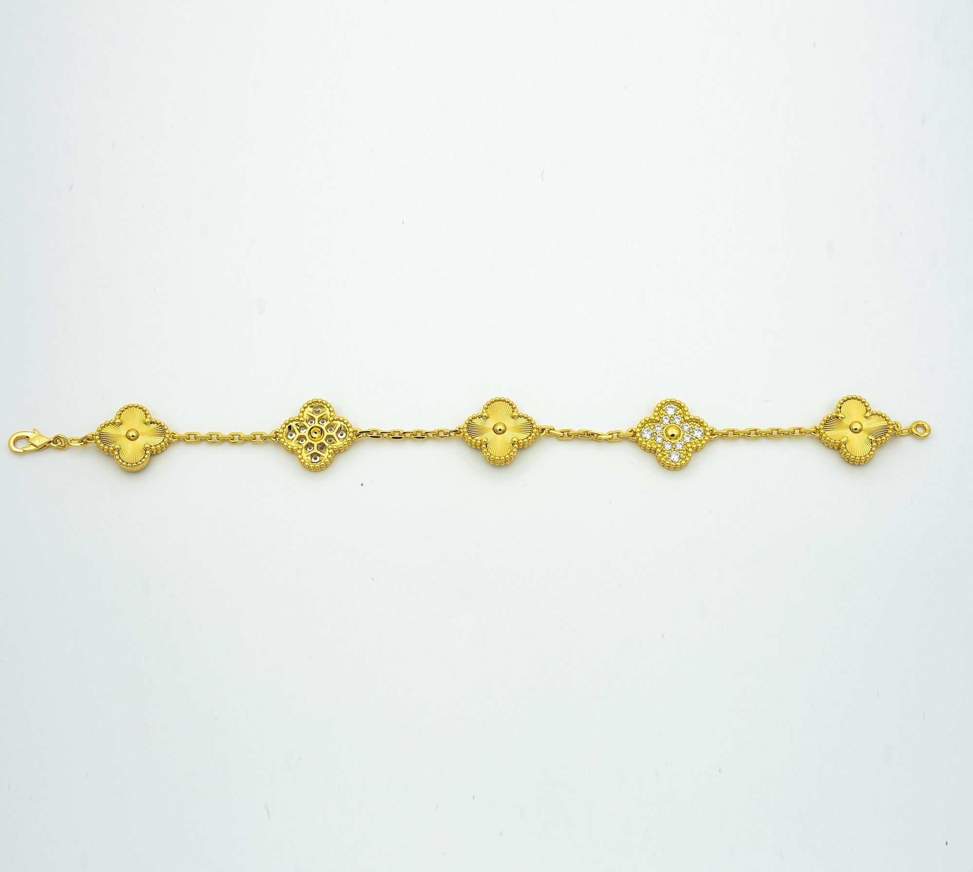 [Loco ]New  CLOVER 5 MOTIF LASER BRACELET COLLECTION