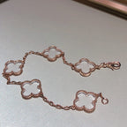 [Loco ]New CLOVER 5 MOTIF ROCK CRYSTAL BRACELET