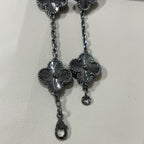 [Loco ]New CLOVER 5 MOTIF BLACK BRACELET