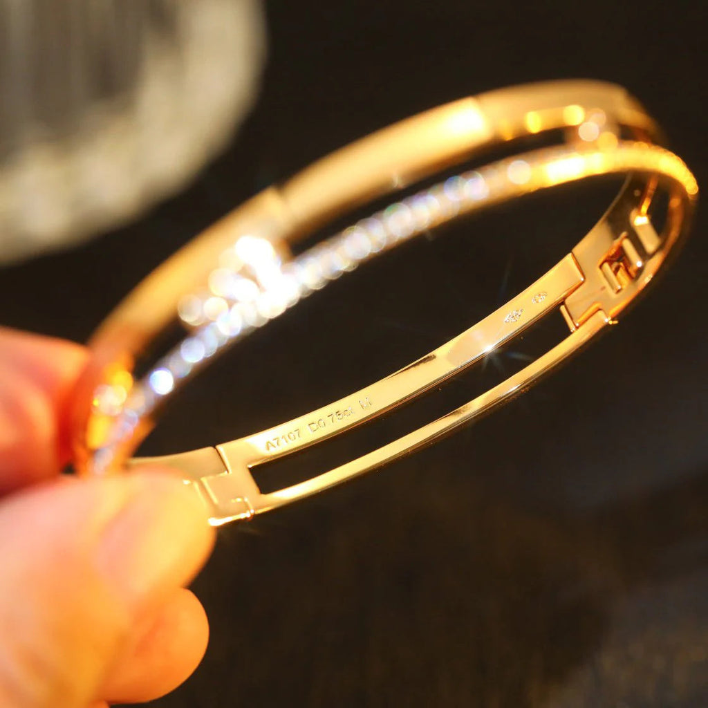 [Loco jewelrys]Move Romane Diamond Bangle Bracelet