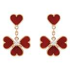 Loco SWEET CLOVER CARNELIAN EARRINGS
