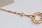 Loco LOVE NECKLACE ADJUSTABLE ROSE GOLD 2 DIAMOND