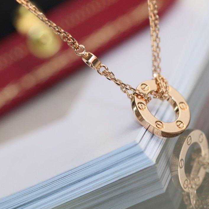 Loco LOVE NECKLACE ADJUSTABLE ROSE GOLD 2 DIAMOND