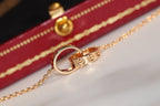 Loco LOVE NECKLACE PINK GOLD AND SILVER