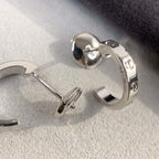 Loco LOVE EARRINGS 2.65MM SILVER