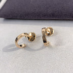 Loco LOVE EARRINGS 2.65MM PINK GOLD