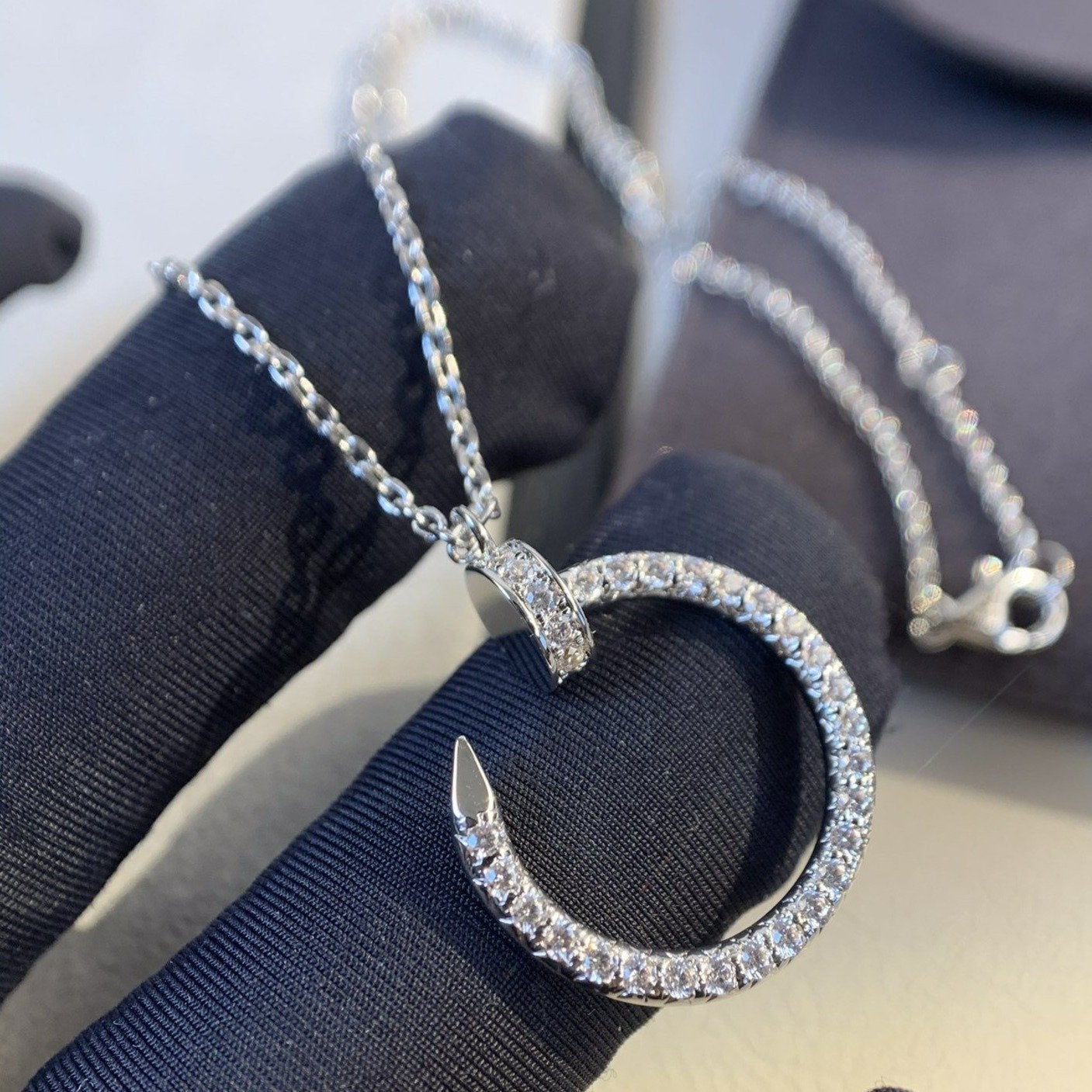 Loco JUSTE NECKLACE SILVER DIAMONDS