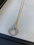 Loco JUSTE NECKLACE PINK GOLD DIAMONDS