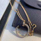Loco JUSTE NECKLACE PINK GOLD DIAMONDS