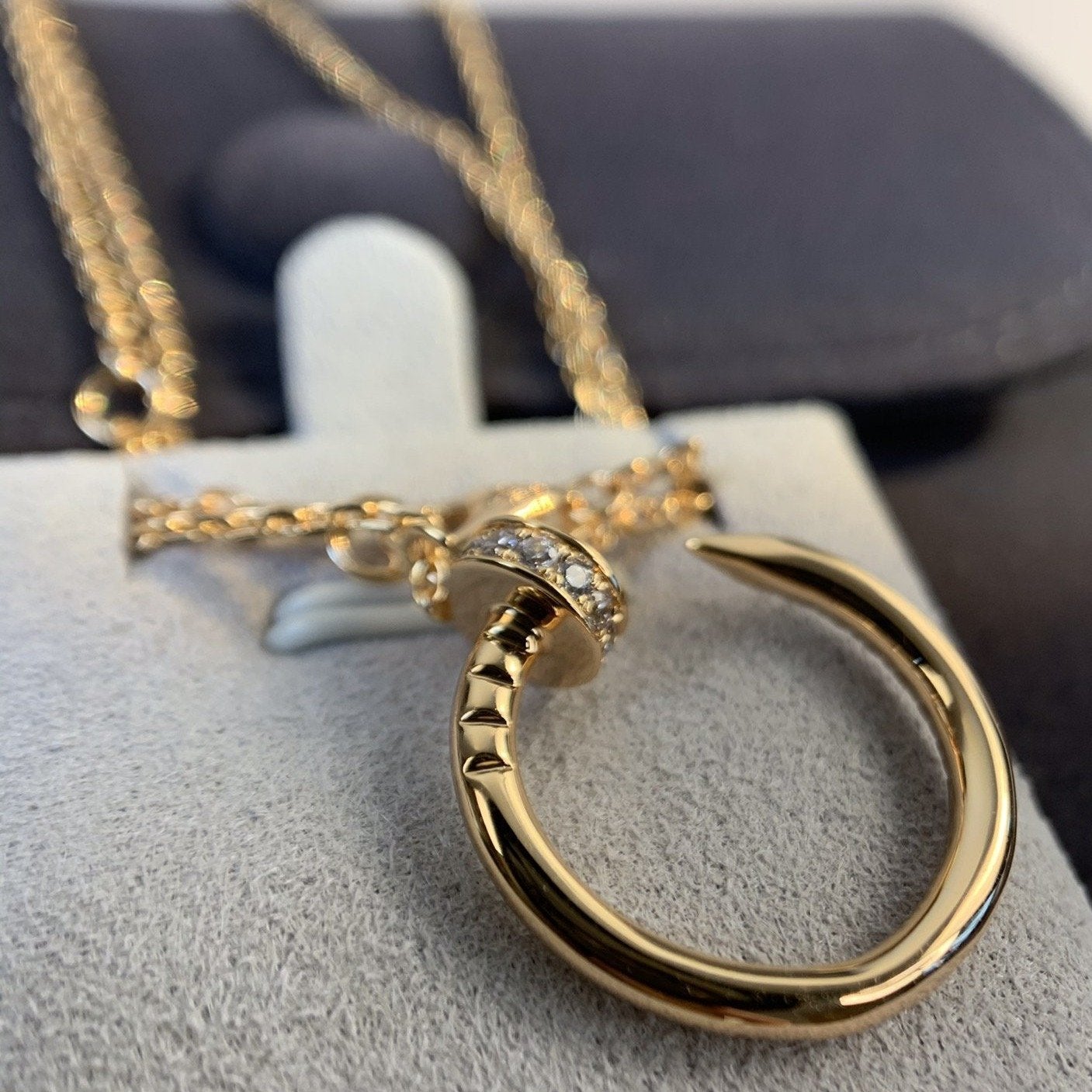 Loco JUSTE NECKLACE PINK GOLD DIAMONDS