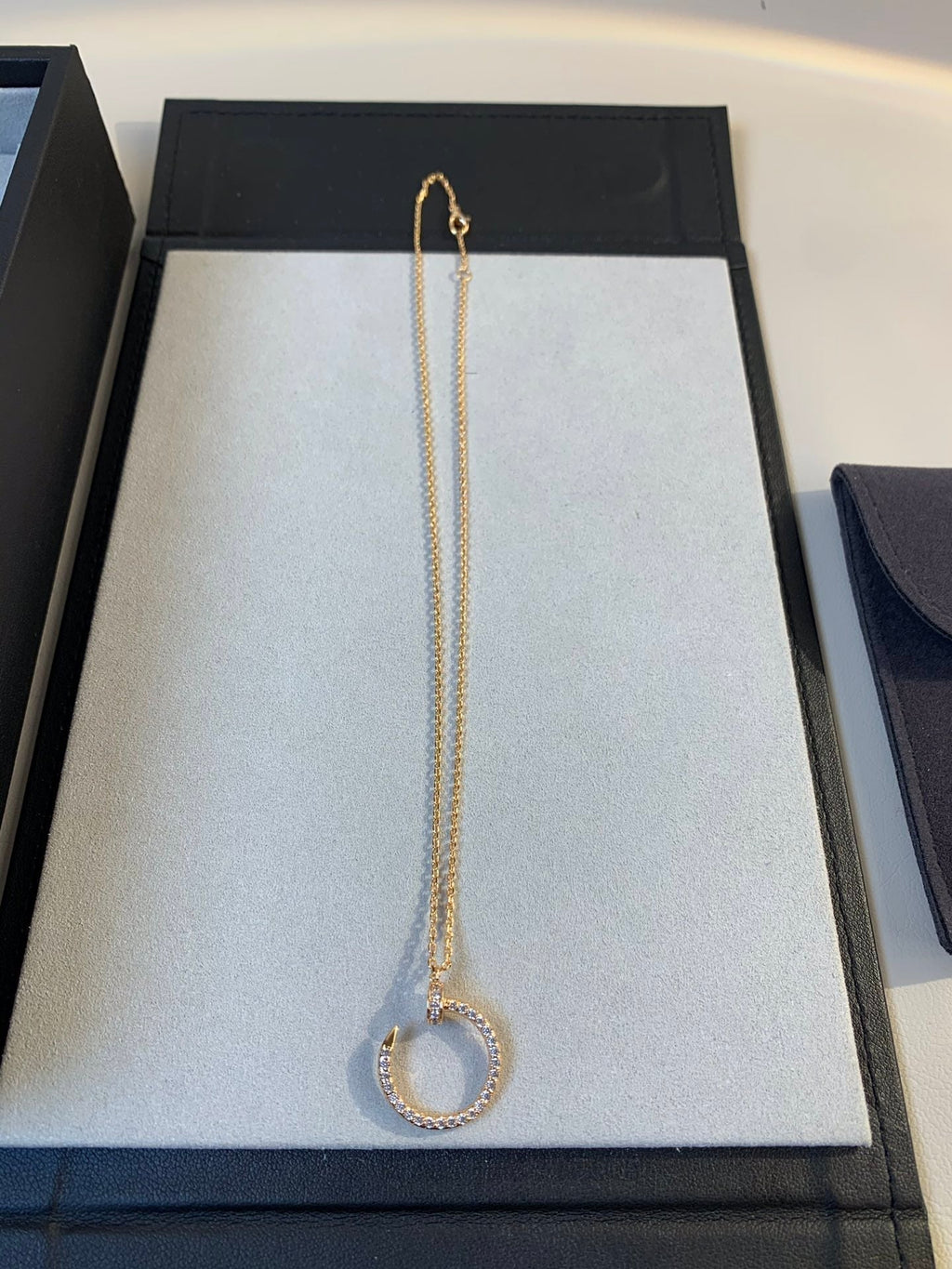 Loco JUSTE NECKLACE PINK GOLD DIAMONDS