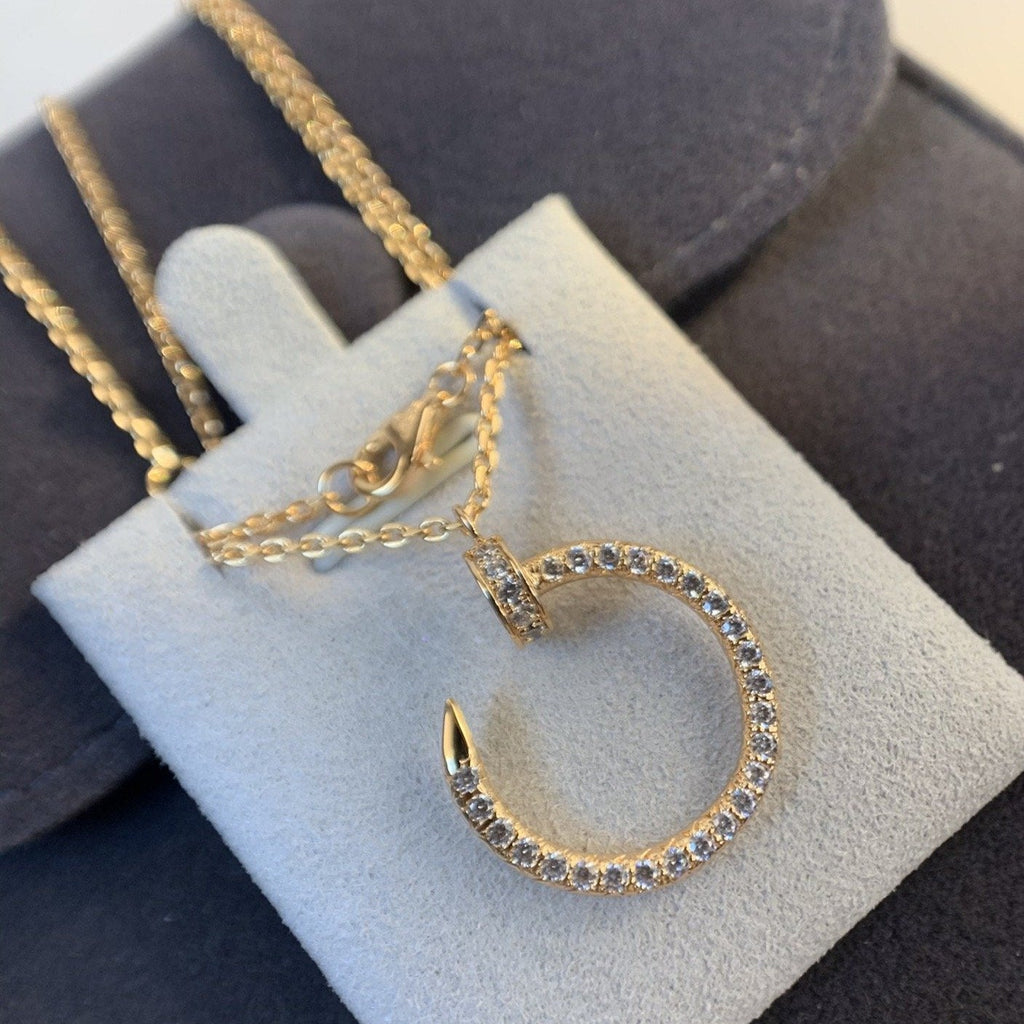 Loco JUSTE NECKLACE PINK GOLD DIAMONDS