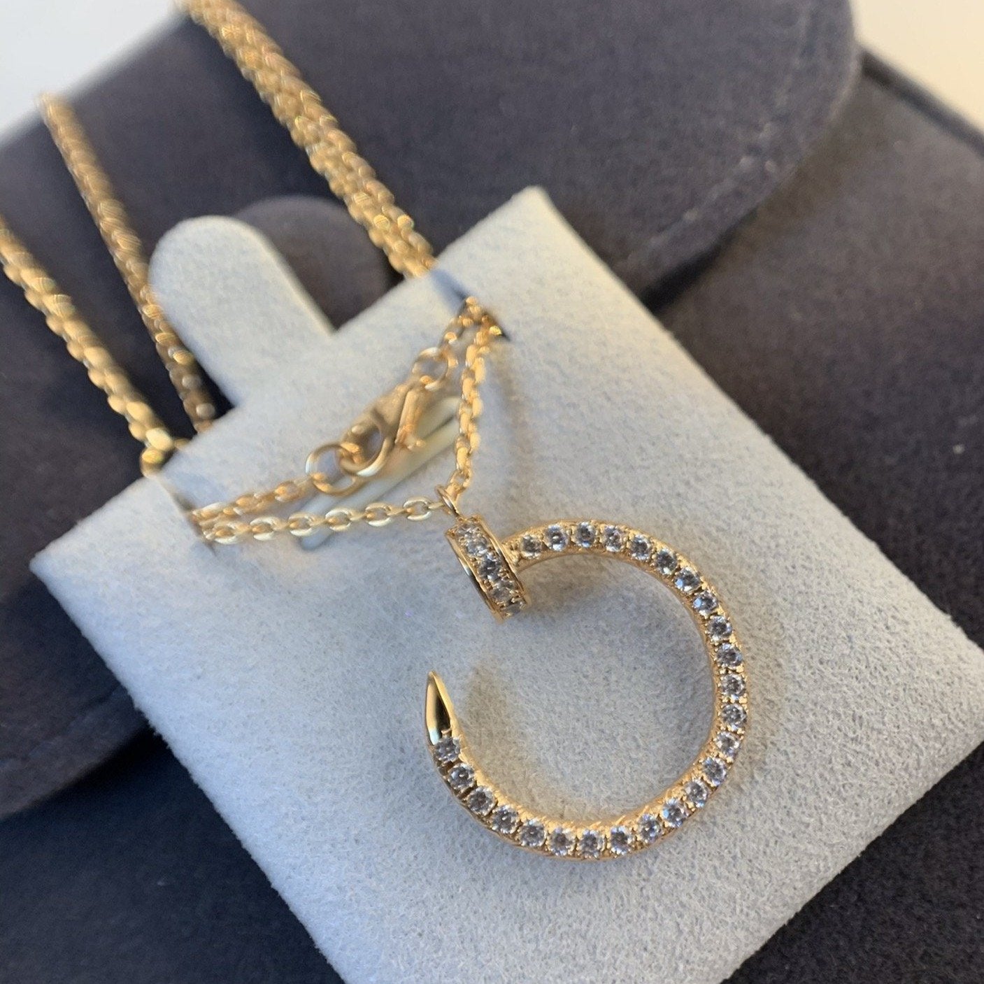 Loco JUSTE NECKLACE PINK GOLD DIAMONDS