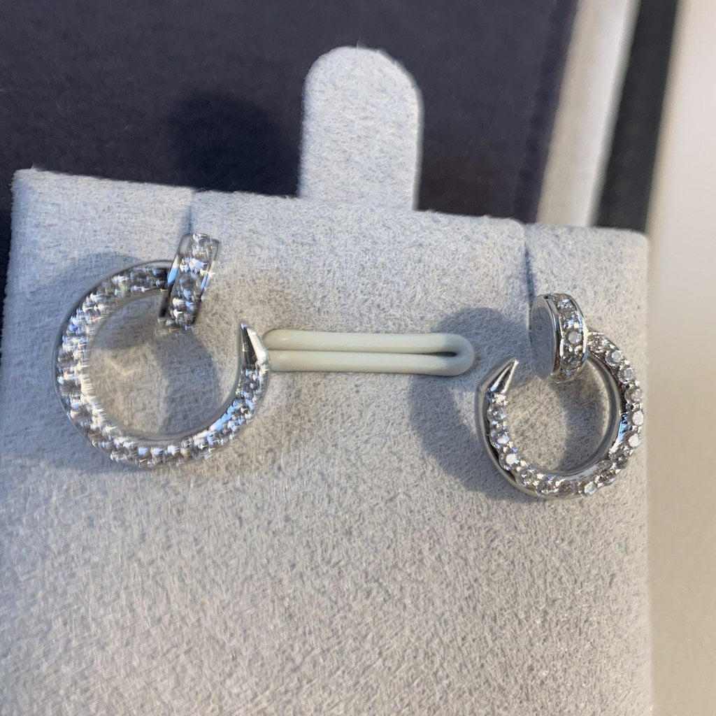 Loco JUSTE EARRINGS SILVER DIAMONDS