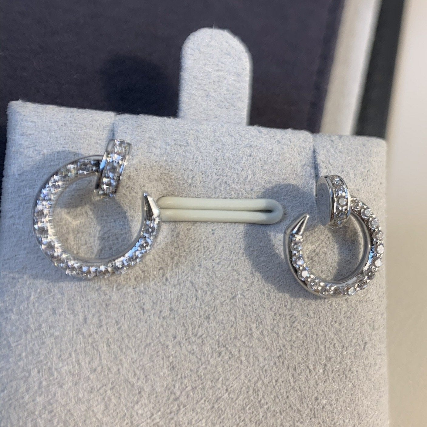Loco JUSTE EARRINGS SILVER DIAMONDS
