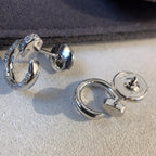 Loco JUSTE EARRINGS SILVER DIAMONDS