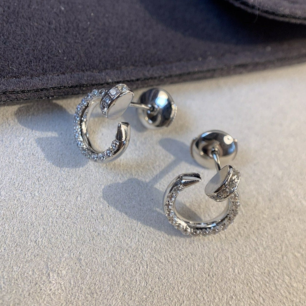Loco JUSTE EARRINGS SILVER DIAMONDS