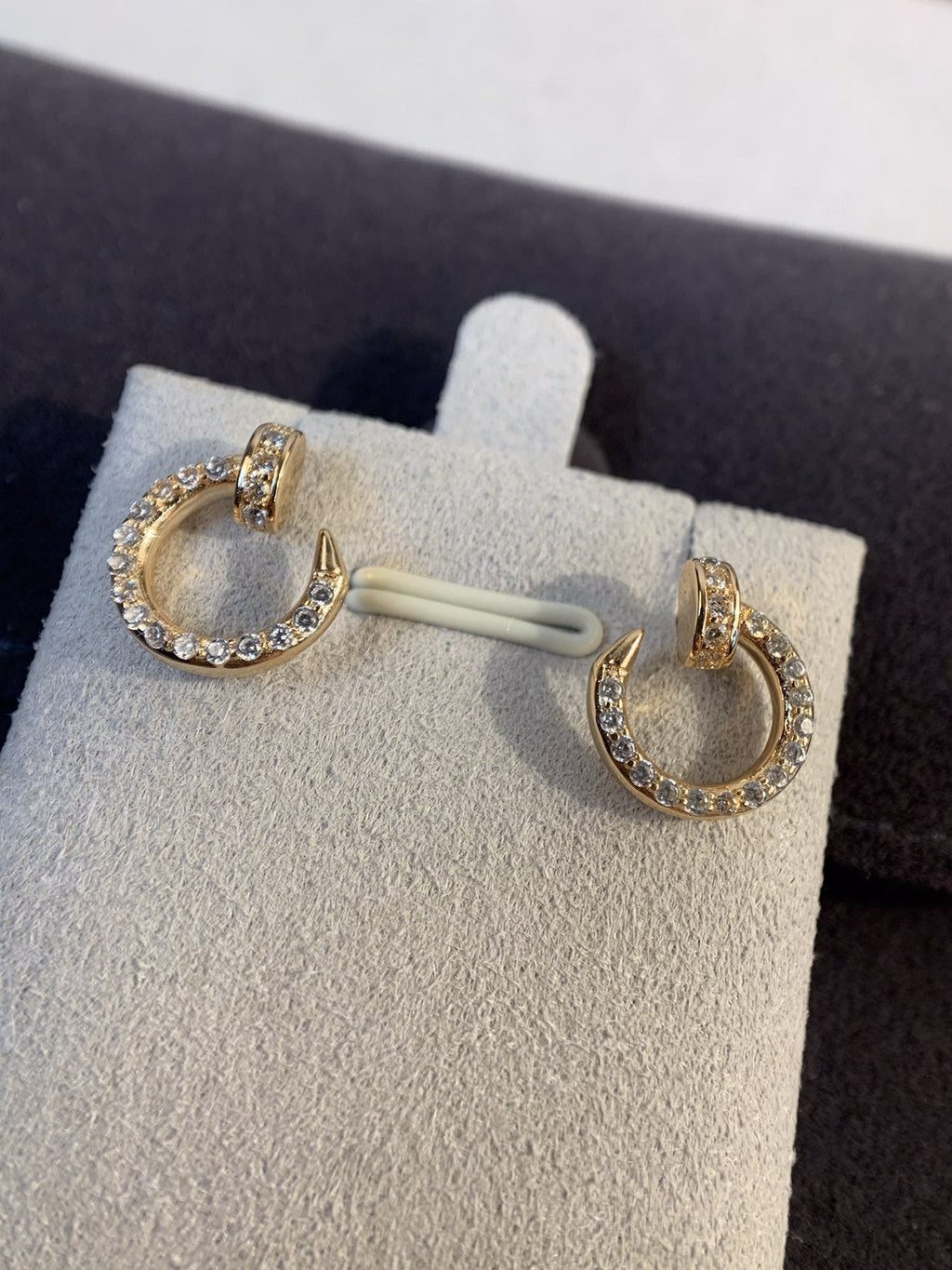 Loco JUSTE EARRINGS GOLD DIAMONDS