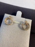 Loco JUSTE EARRINGS GOLD DIAMONDS